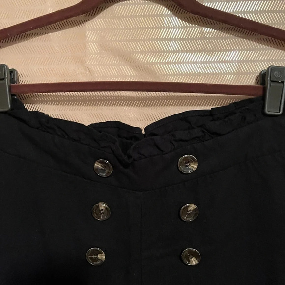 HEART & HIPS~ BLACK/ GOLD PULL ON~ PANT~LG - Picture 6 of 9